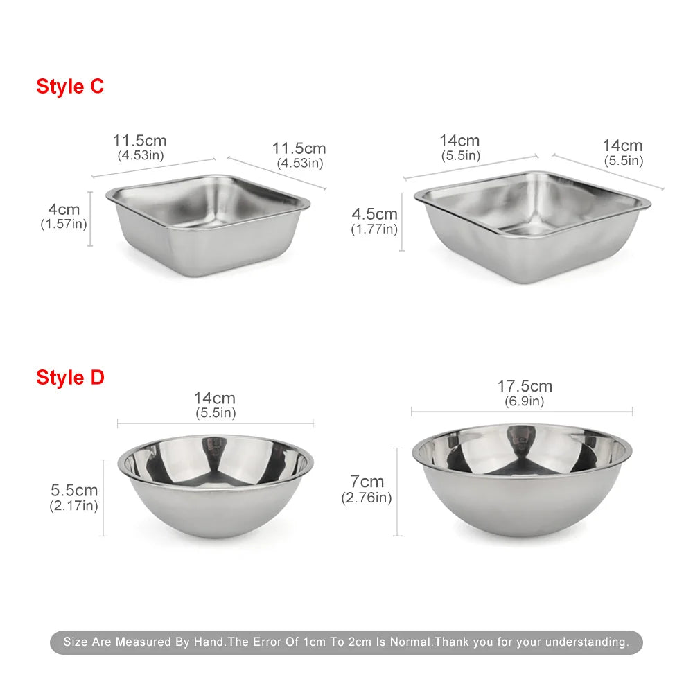 Rectangular Round Dog Cat Stainless Steel - ProPawPet.com