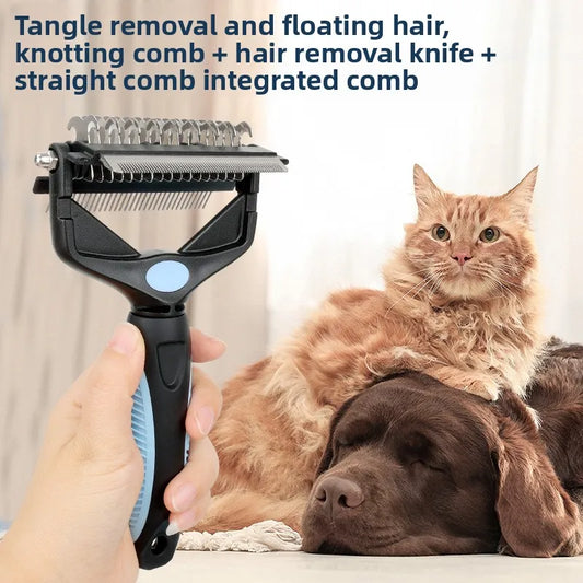3‑In‑1 Pet Deshedding Brush, Dog Cat Fur - ProPawPet.com