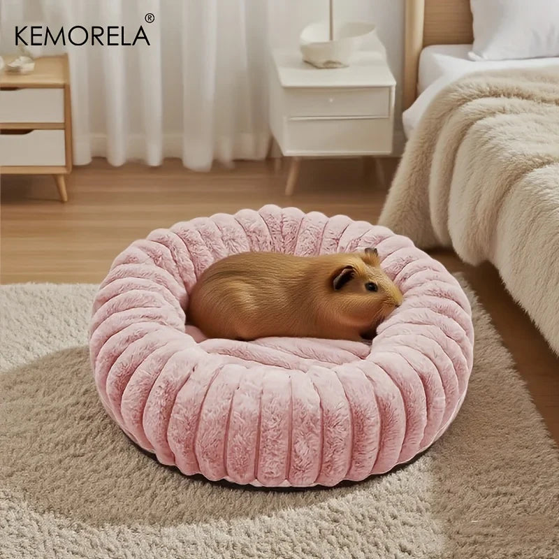 Plush Round Pet Bed Washable Soft Nest for - ProPawPet.com