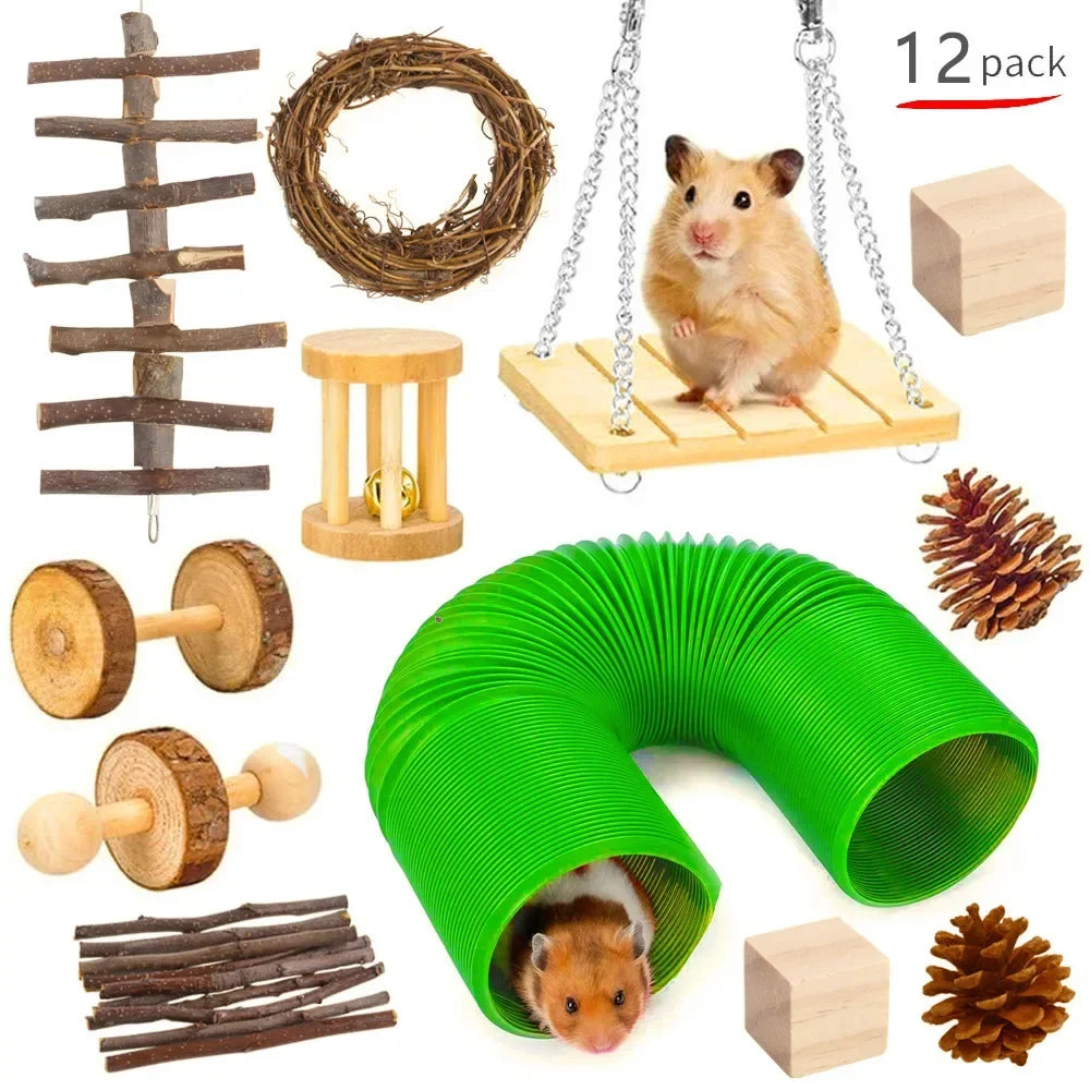 Rabbit Guinea Pig Parrot Play Molar Wooden Supplies – Bird Supplies