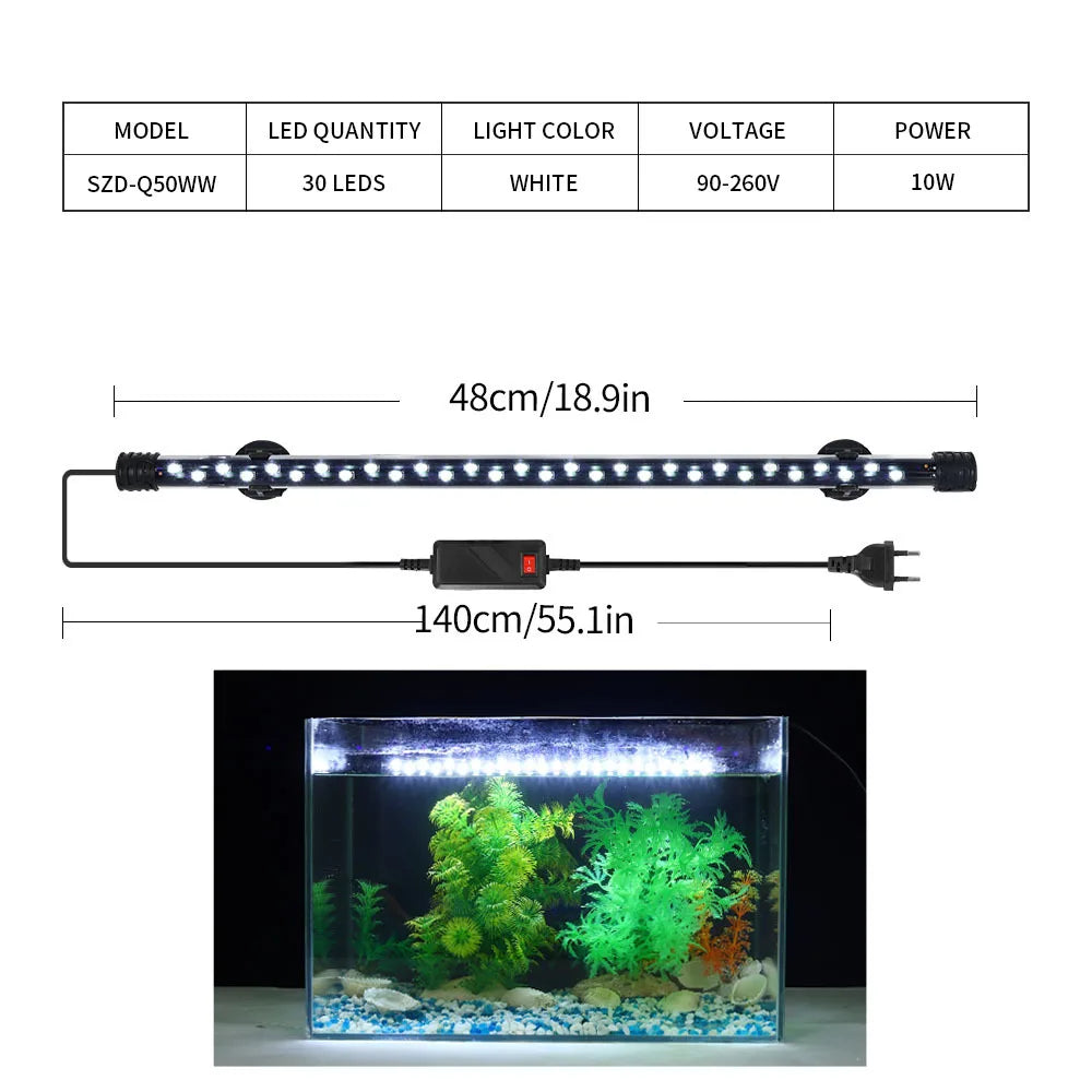 90-260V Aquarium Light LED Waterproof Fish - ProPawPet.com