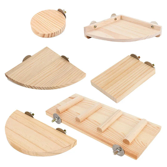 1Pc Pet Bird Parrot Wood Platform Stand Rack - ProPawPet.com