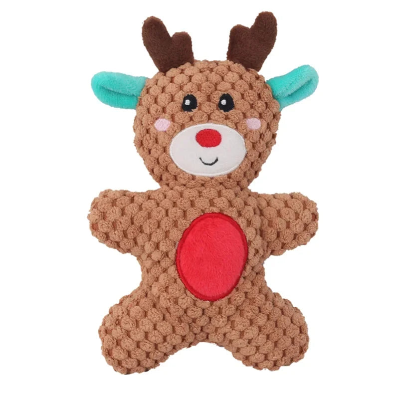 Pet Dog Plush Noise Chewing Toy Santa Elk - ProPawPet.com