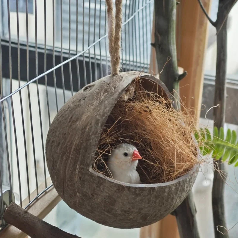 Winter Pet Bird Breeding Nest Coconut House - ProPawPet.com