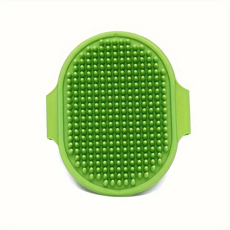 Adjustable Pet Shampoo Brush Silicone Massage Rubber Bathing Comb – 3 Colors