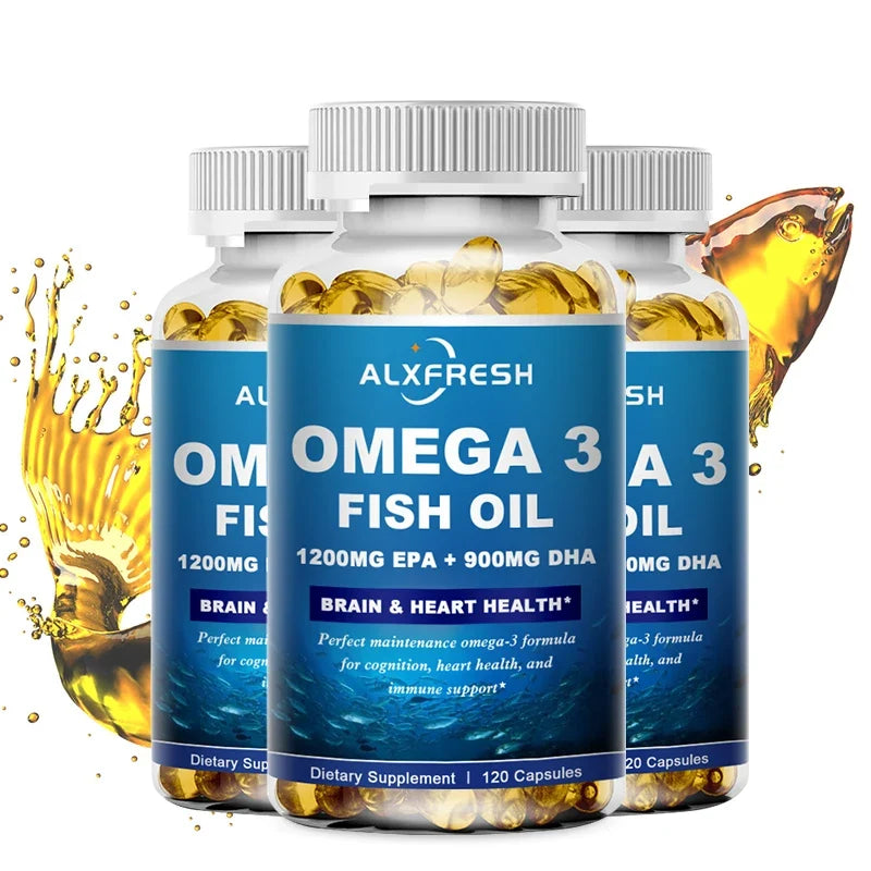 Alxfresh Wild Caught Omega 3 Fish Oil 3600mg High Epa 1300mg – 2 Sizes