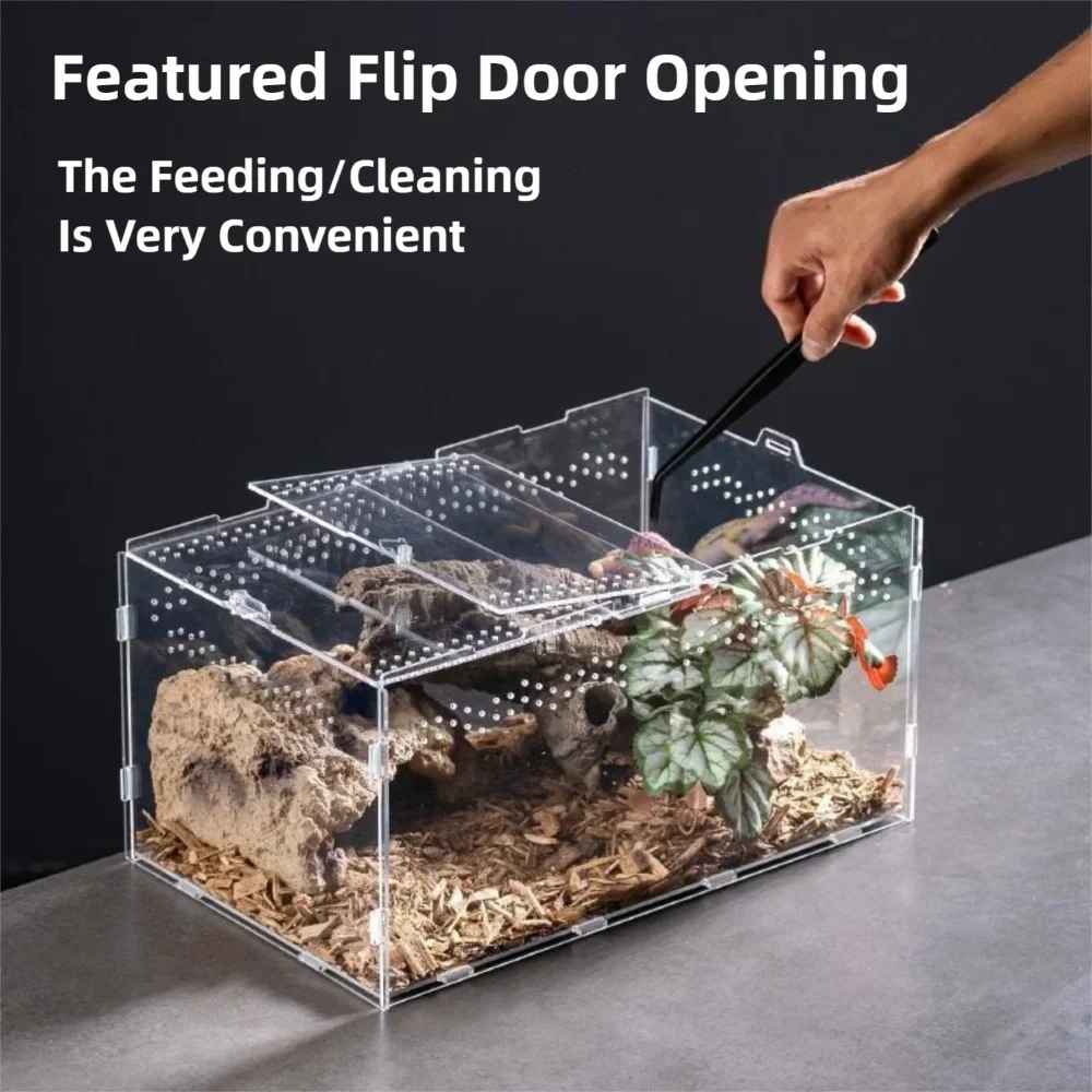 New Acrylic Reptile Habitat Anti-Escape - ProPawPet.com