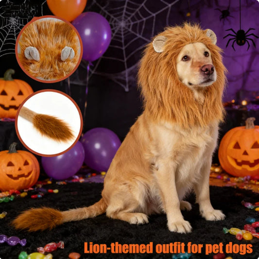 Realistic Lion Mane Wig for Dogs, Pet - ProPawPet.com