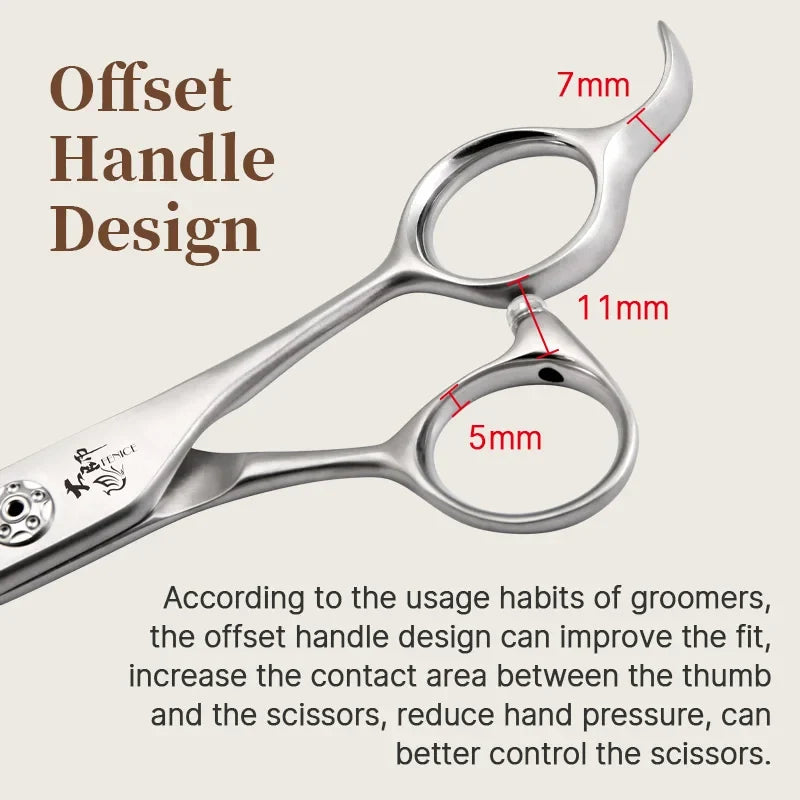 Fenice Slim Narrow Dog Grooming Scissors Set - ProPawPet.com