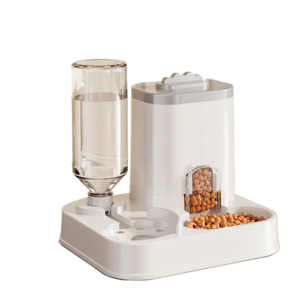 Automatic Cat & Dog Water Dispenser with Integrated Food Basin – 3 Colors