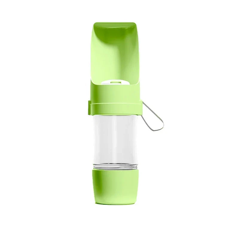 Foldable Pet Travel Water Bottle Portable with Food Container