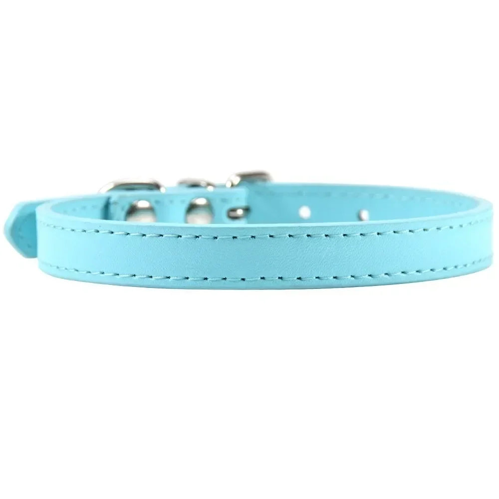 Colorful Leather Puppy Cat Collar Cute - ProPawPet.com