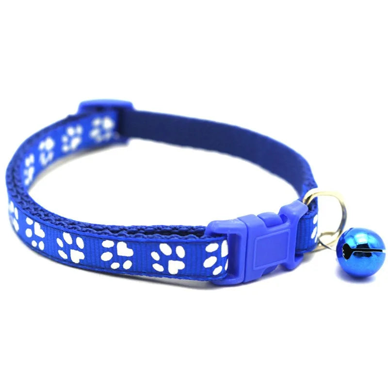 Soft Heart Charm and Bell Cat Collar