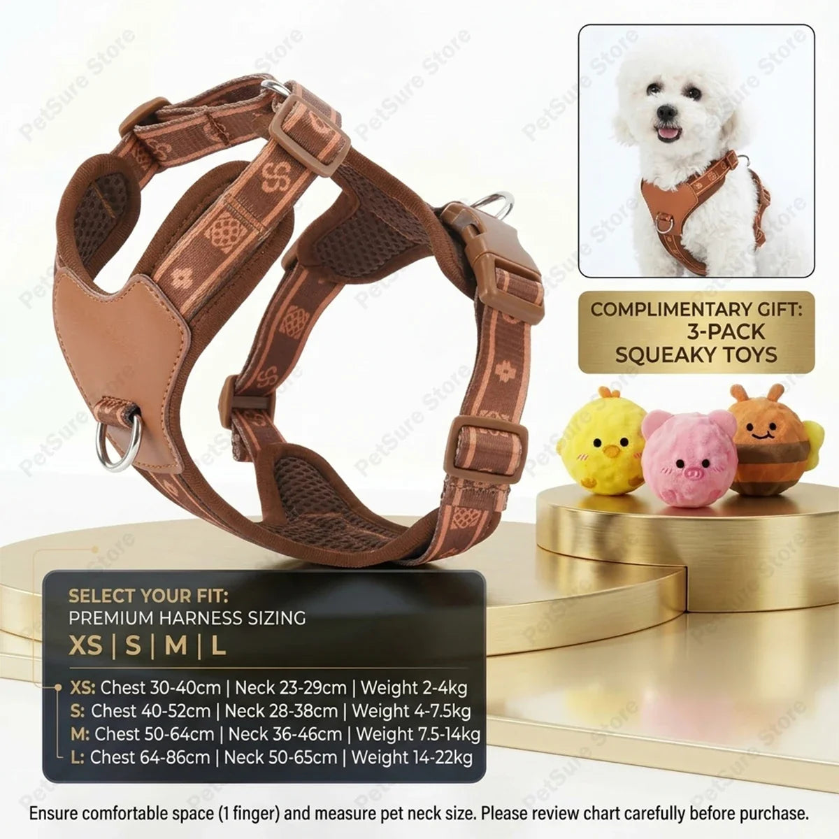 No-pull dog harness with reflective trim – view 12