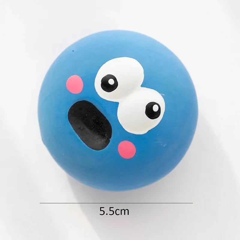 Durable Bite Resistant Squeaky Rubber Dog Chew Ball – Dog Supplies