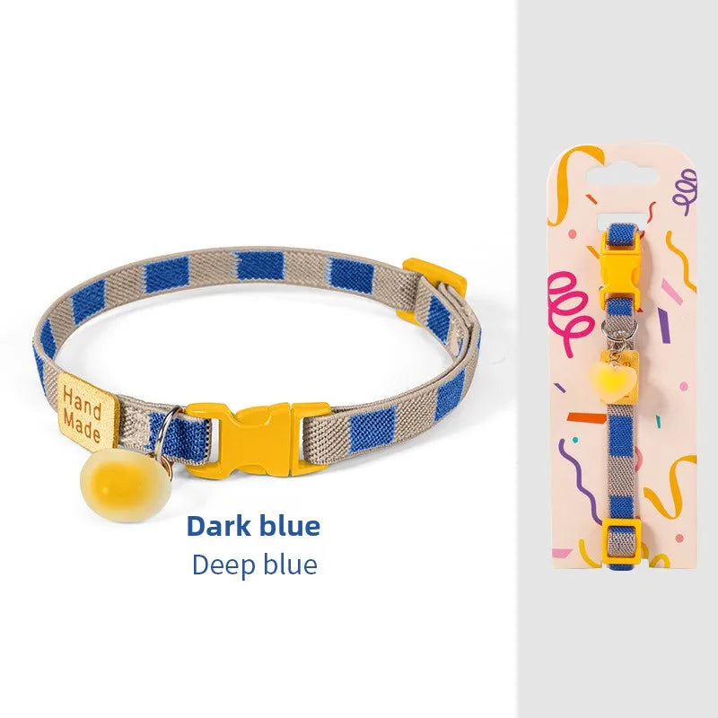 Pet Colorful Elastic Collar High Adjustable Cat Necklace – 6 Colors