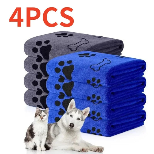 1/4 PCS Quick-Drying Microfiber Dog Towel - ProPawPet.com