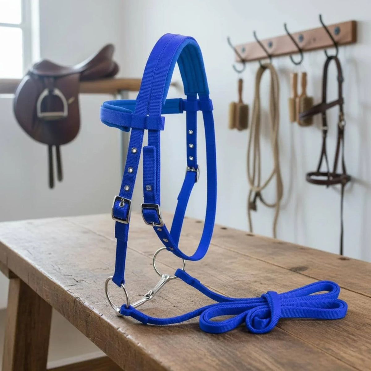 Horse Bridle with Bit Padded Adjustable - ProPawPet.com