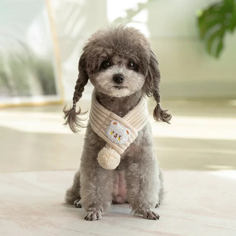 Pet Cat Winter Knitted Scarf Spring Festival - ProPawPet.com