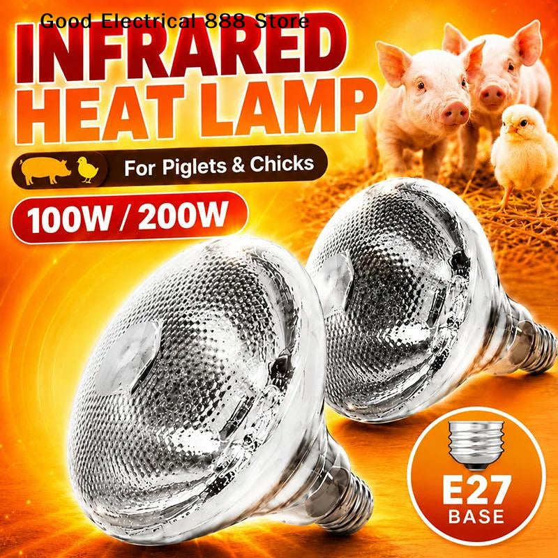 【G】100W/150W/200W/250W Infrared Heat Lamp - ProPawPet.com