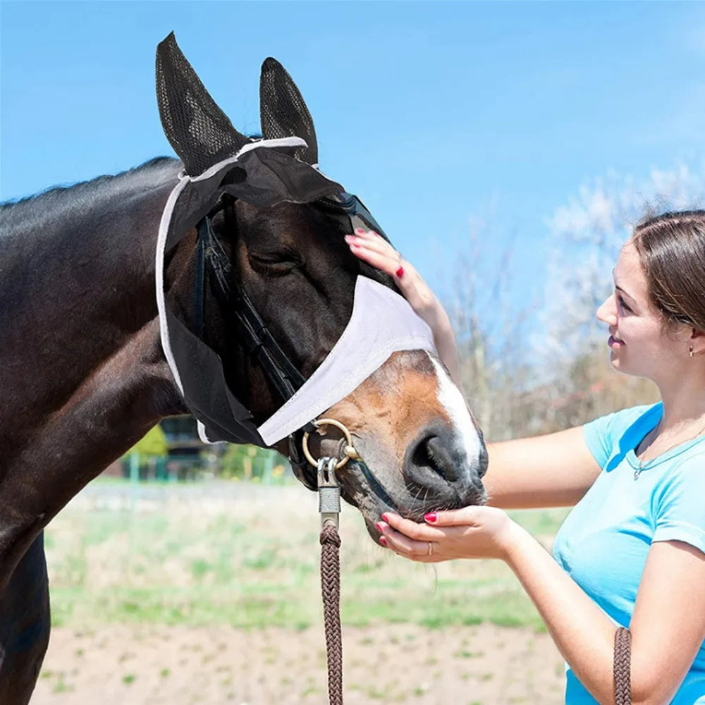 Professional Grade Adjustable Horse Fly Mask - ProPawPet.com