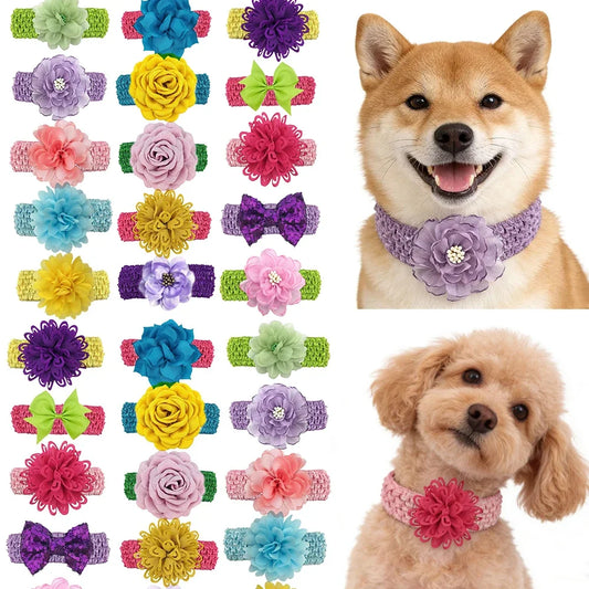 50/30pcs Easter Style Pet Dog Bowtie with - ProPawPet.com