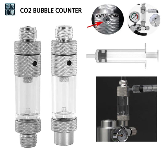 Aquarium CO2 Bubble Meter Water Injection Version Regulator