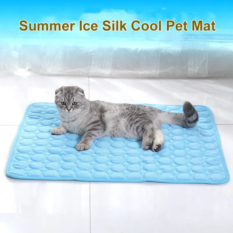 Summer Ice Silk Cool Pet Mat Thin Cat and - ProPawPet.com