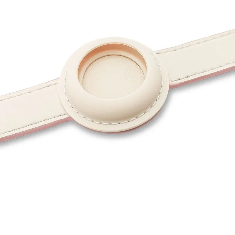 Leather AirTag Cat Collar-Non Breakaway - ProPawPet.com