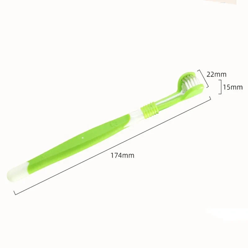 3-Sided Pet Toothbrush Dog Plastic - ProPawPet.com