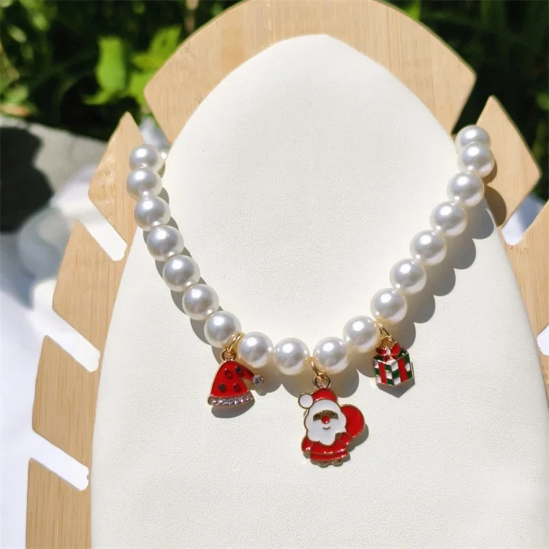 Fashion Adjustable Pearl Pet Collar with - ProPawPet.com