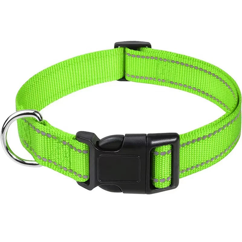 Reflective Pet Collar Adjustable Nylon - ProPawPet.com