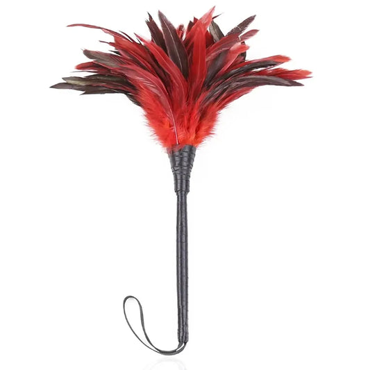 35cm Red Chicken Feather Whip,Costumes - ProPawPet.com