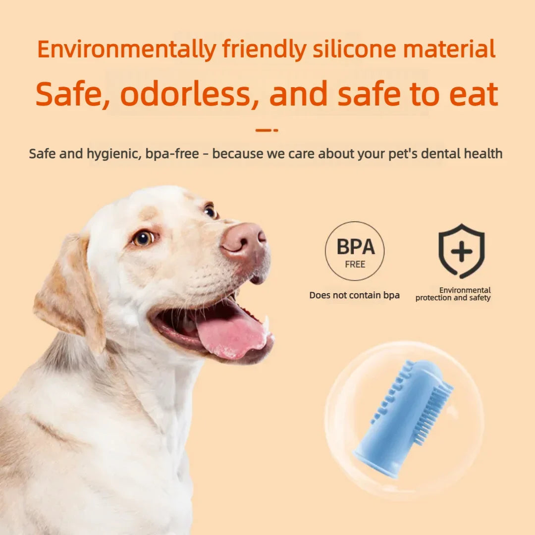 Soft Pet Dog Finger Toothbrush Dog Brush Bad - ProPawPet.com