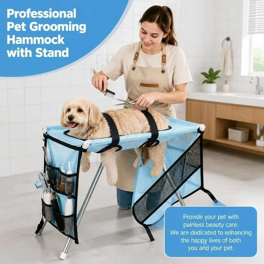 Oxford Cloth Pet Grooming Table Elevated - ProPawPet.com