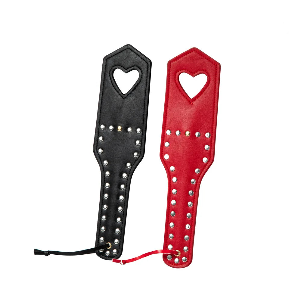 31.5CM PU Leather Punk rivet Spanking Paddle - ProPawPet.com