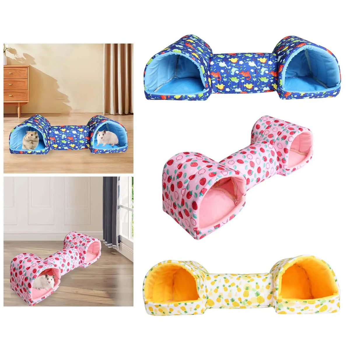 Guinea Pig Tunnel and Bed Hamster Hideout - ProPawPet.com