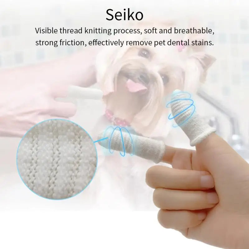 12/2pc Pet Two-finger Brushing Finger Cots - ProPawPet.com