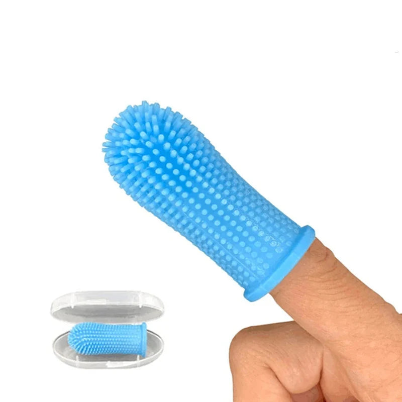 Pet Silicone Finger Cots Toothbrushs Dogs - ProPawPet.com