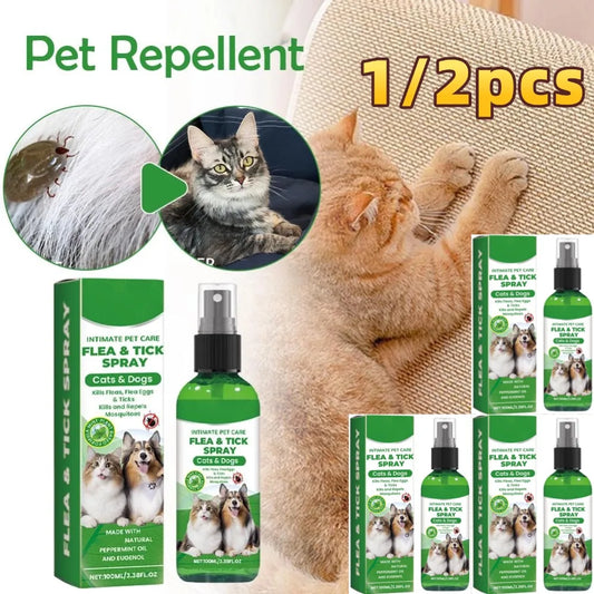 100ml Dog Cat Repel Fleas Mites Pet Cleaning - ProPawPet.com