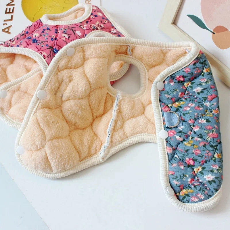 Puppy Floral Vest Pet Clothing Dog Fleece - ProPawPet.com