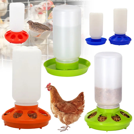 Chicken Feed Bucket Water Dispenser Poultry - ProPawPet.com