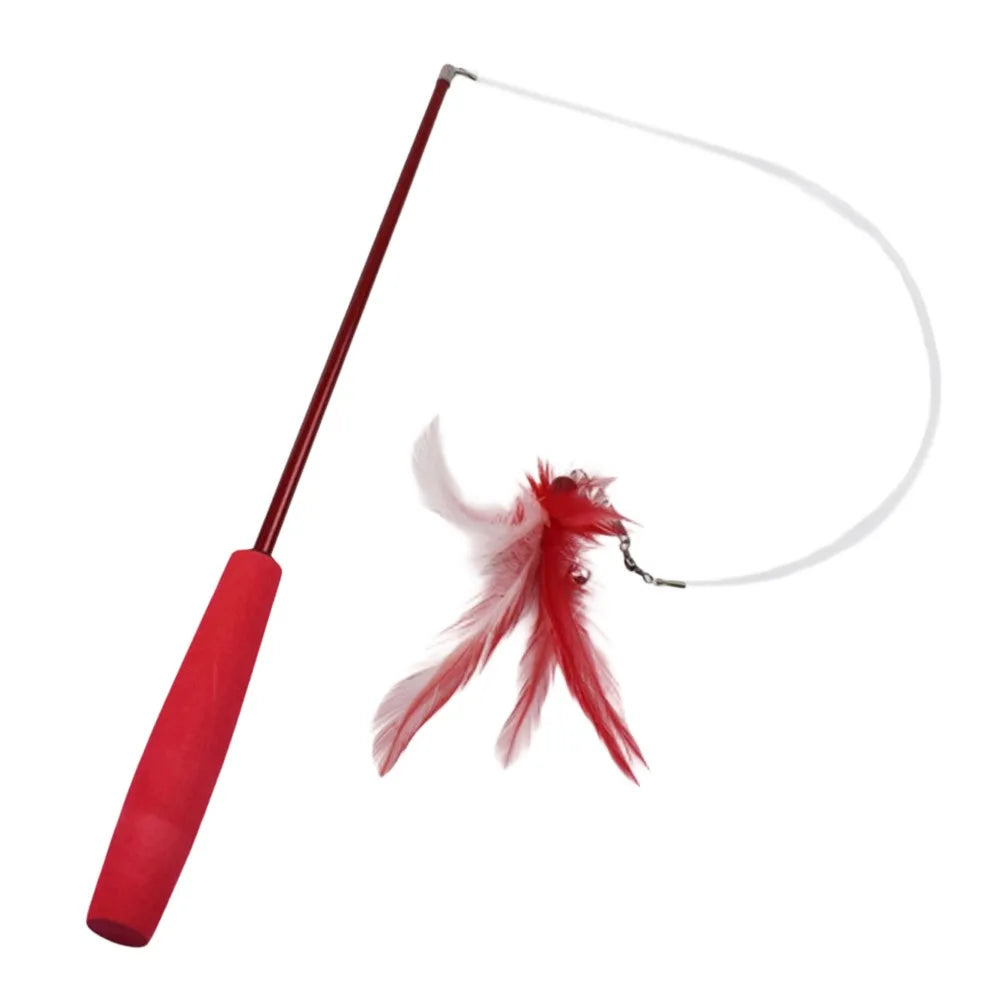 Interactive Durable 3-section Cat Teaser Wands – Cat Supplies