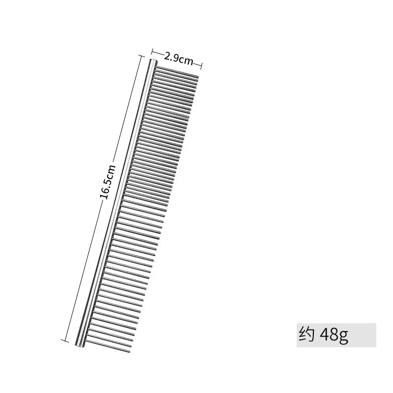 16 19cm Stainless Steel Grooming Comb Fur Remover Brush for Dogs
