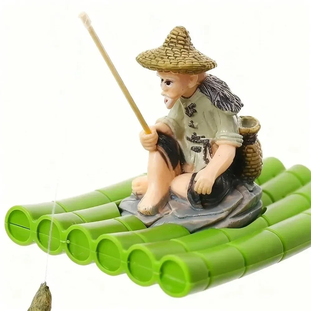 Realistic Fisherman Figurine Auto-Floating - ProPawPet.com