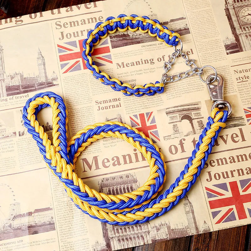 Double Strand Rope Large Dog Leashes Metal P - ProPawPet.com