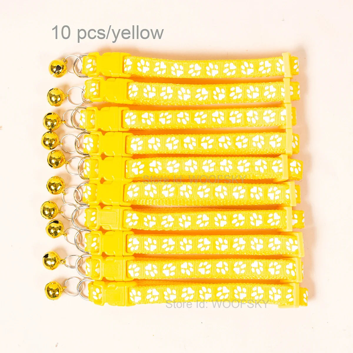 10pcs Colorful Pet Collars with Bell 23 - ProPawPet.com