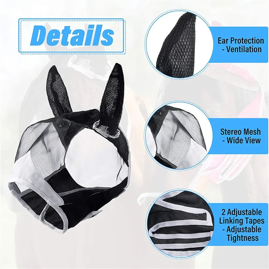 Multi-size Breathable Horse Mask - ProPawPet.com