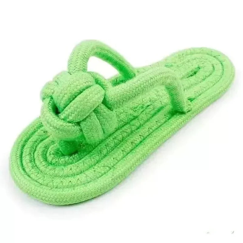 Pet Interactive Chewing Plaything Cotton Slipper Rope