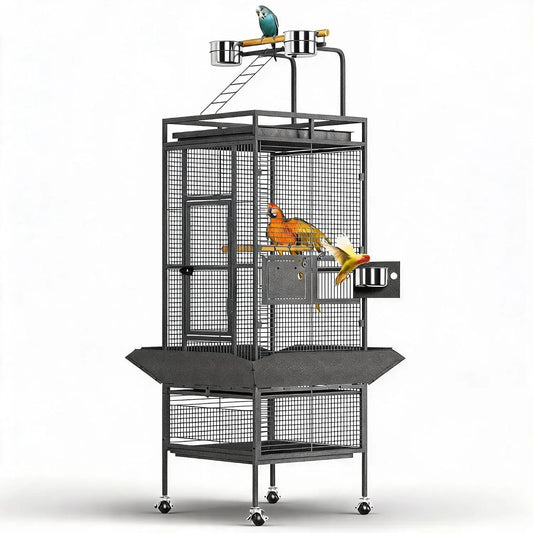46x46x152.5CM Large Bird Cage with Play Top - ProPawPet.com